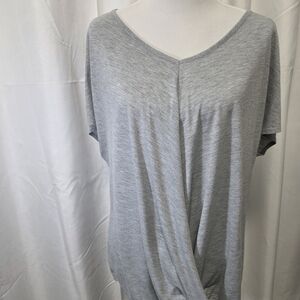Tangerine Light Gray Women's Blouse